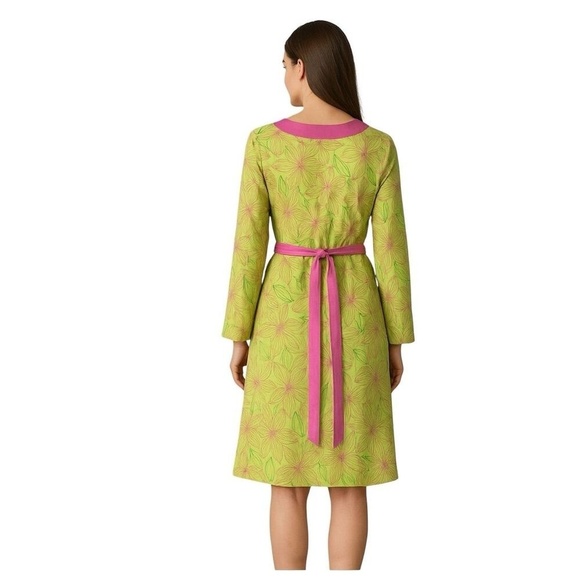 Lilly Pulitzer Vintage Island Floral Embroidery Papaya Tunic Dress, size S - Picture 3 of 13